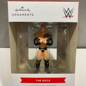 NIB 2022 Hallmark WWE Dwayne "The Rock" Johnson Christmas Ornament NEW IN BOX